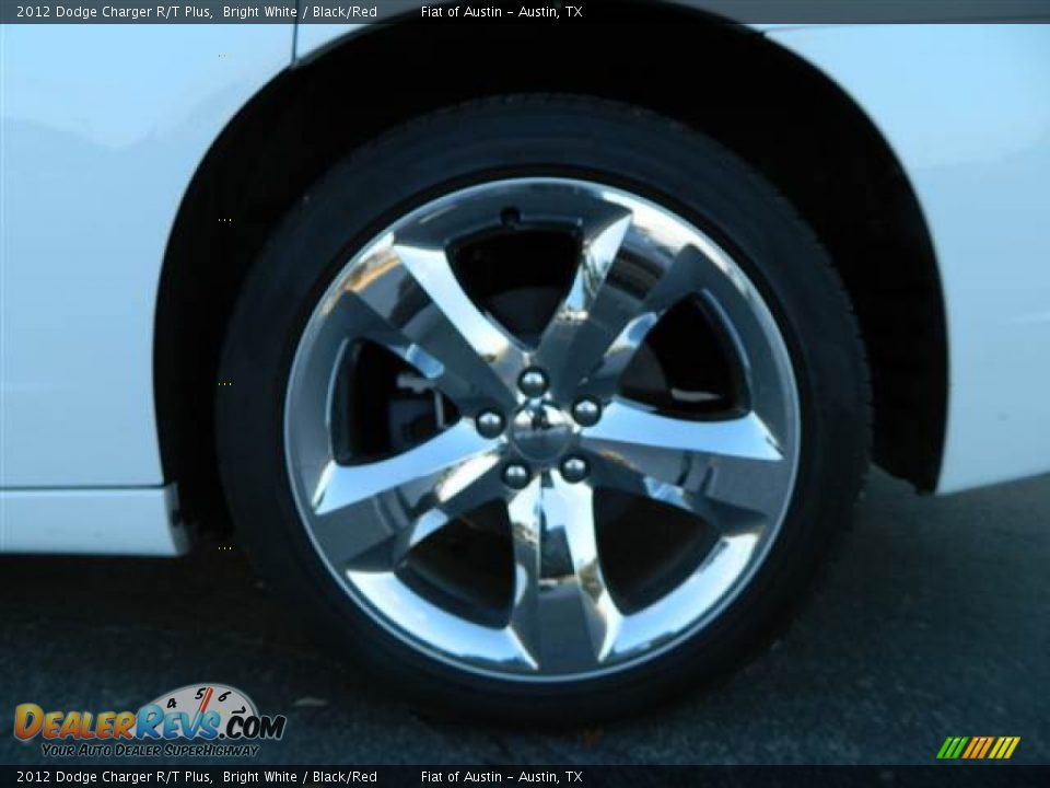 2012 Dodge Charger R/T Plus Bright White / Black/Red Photo #13