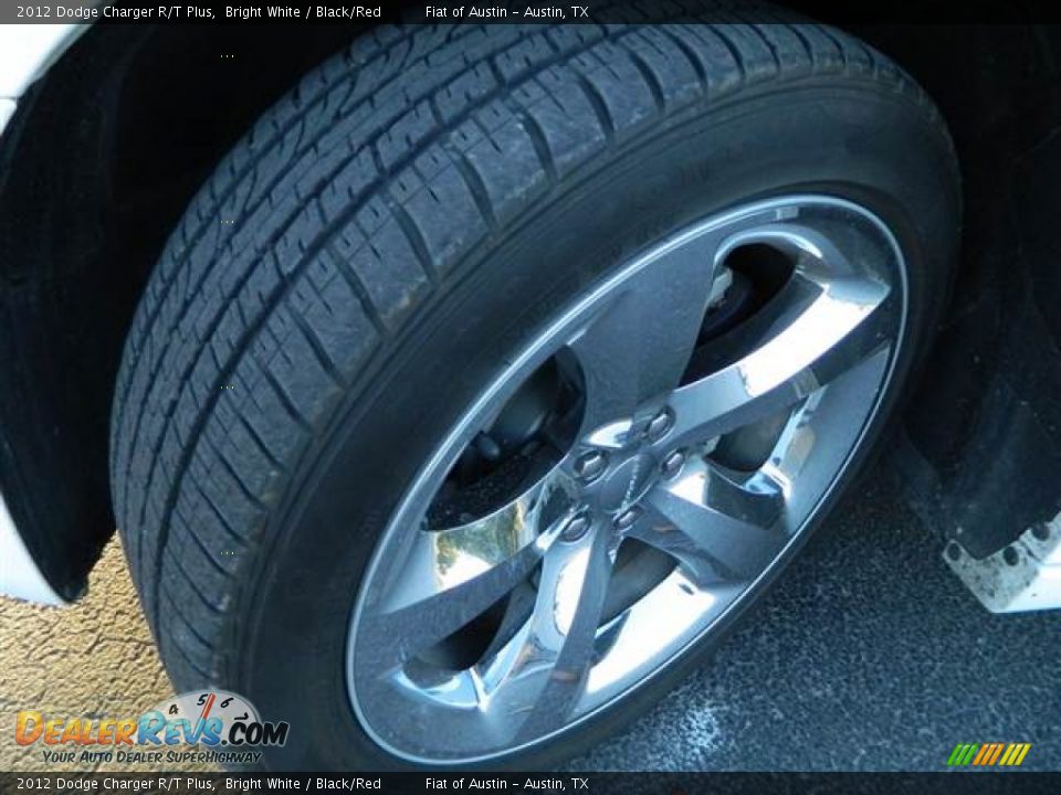 2012 Dodge Charger R/T Plus Bright White / Black/Red Photo #14