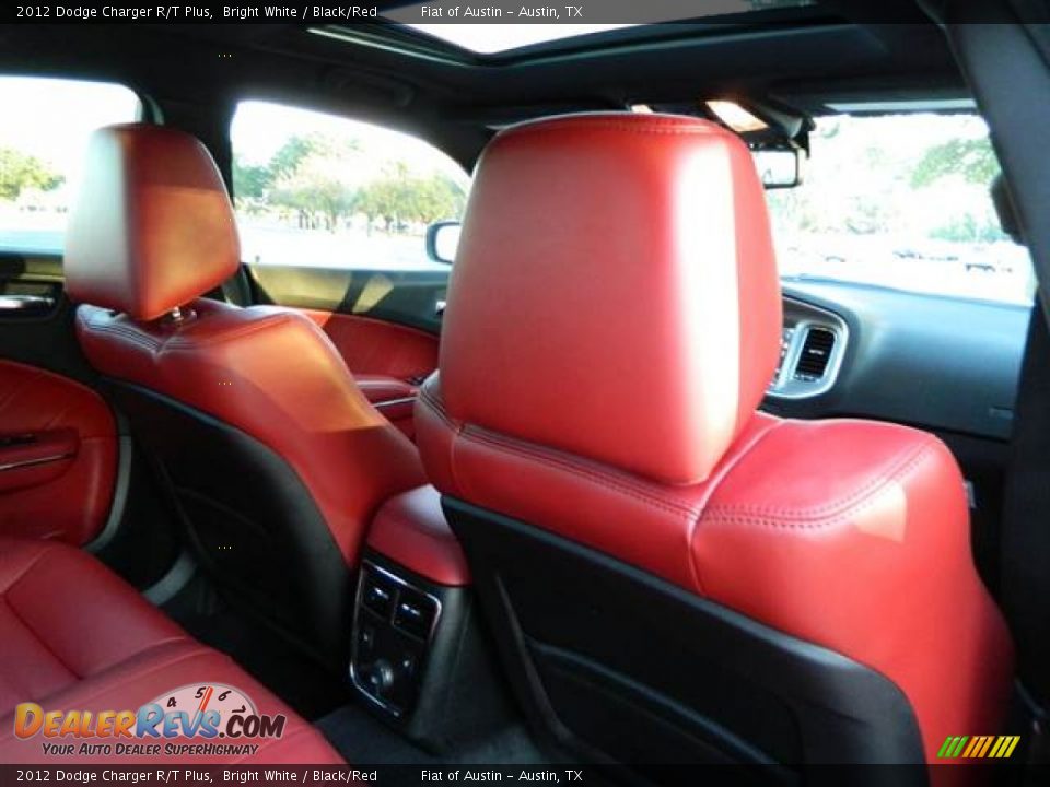 2012 Dodge Charger R/T Plus Bright White / Black/Red Photo #19