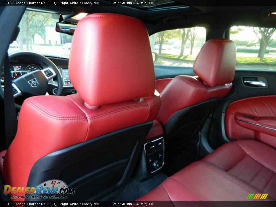 Black/Red Interior - 2012 Dodge Charger R/T Plus Photo #23