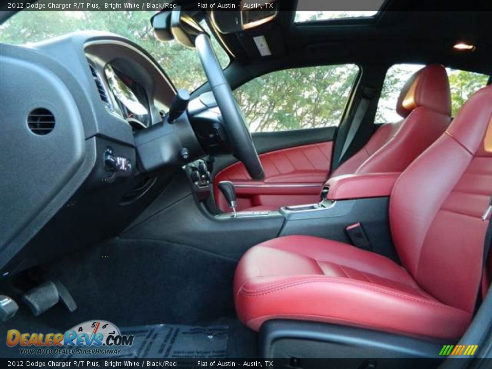 Black/Red Interior - 2012 Dodge Charger R/T Plus Photo #29