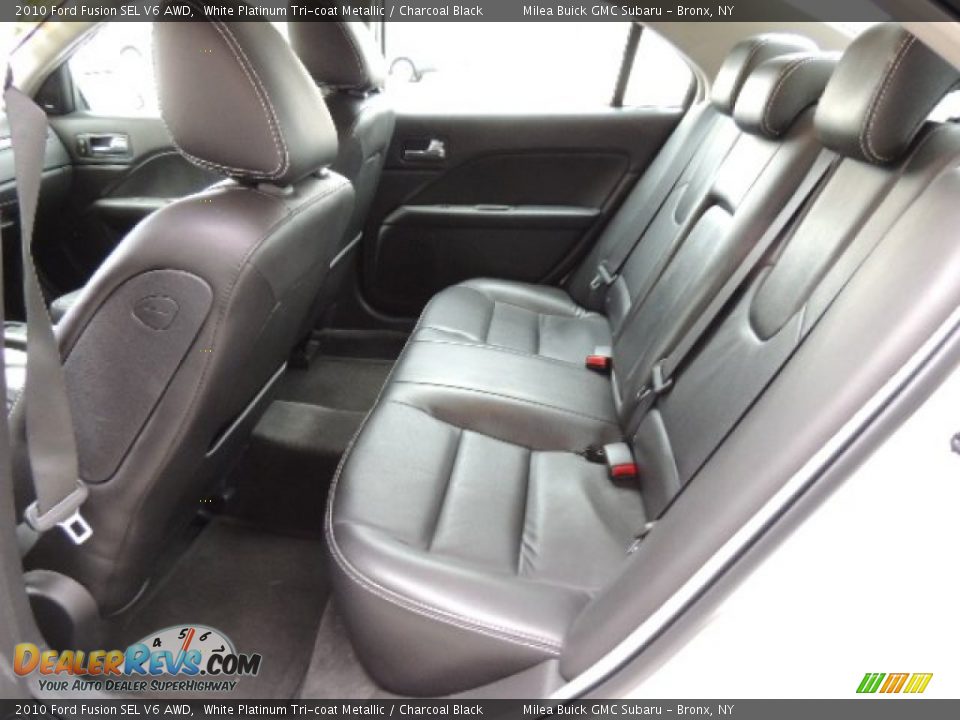 2010 Ford Fusion SEL V6 AWD White Platinum Tri-coat Metallic / Charcoal Black Photo #7