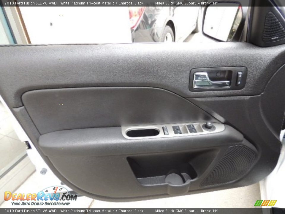 2010 Ford Fusion SEL V6 AWD White Platinum Tri-coat Metallic / Charcoal Black Photo #10