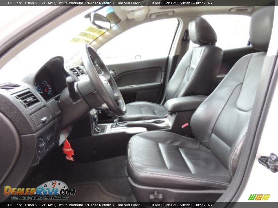 2010 Ford Fusion SEL V6 AWD White Platinum Tri-coat Metallic / Charcoal Black Photo #11