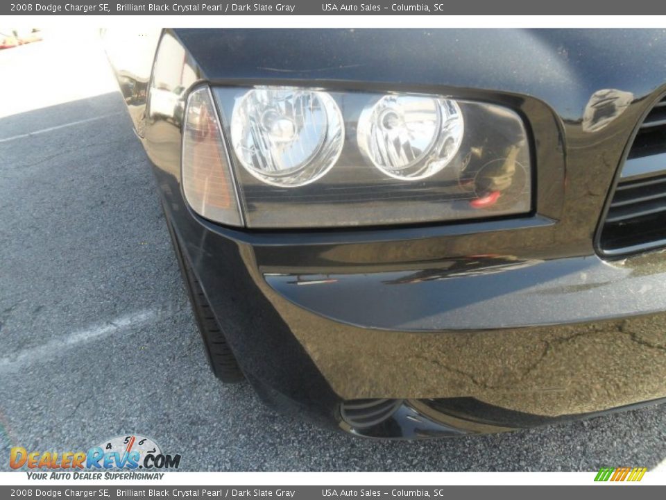 2008 Dodge Charger SE Brilliant Black Crystal Pearl / Dark Slate Gray Photo #3