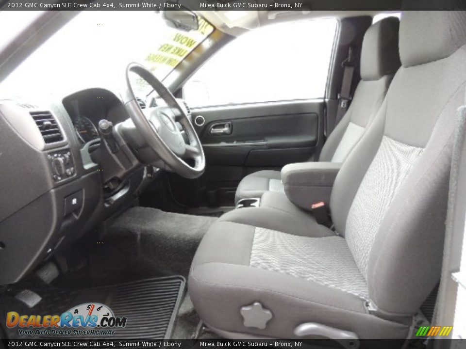 2012 GMC Canyon SLE Crew Cab 4x4 Summit White / Ebony Photo #10