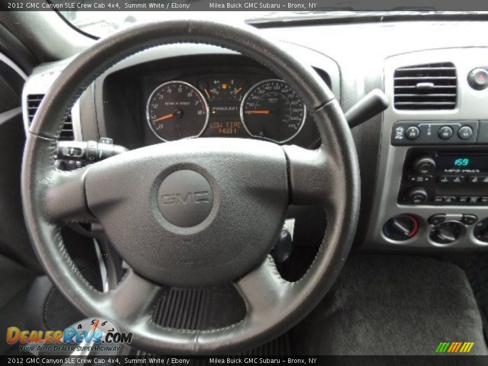 2012 GMC Canyon SLE Crew Cab 4x4 Summit White / Ebony Photo #13
