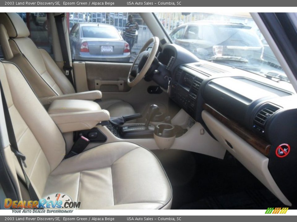 2003 Land Rover Discovery SE Epsom Green / Alpaca Beige Photo #18