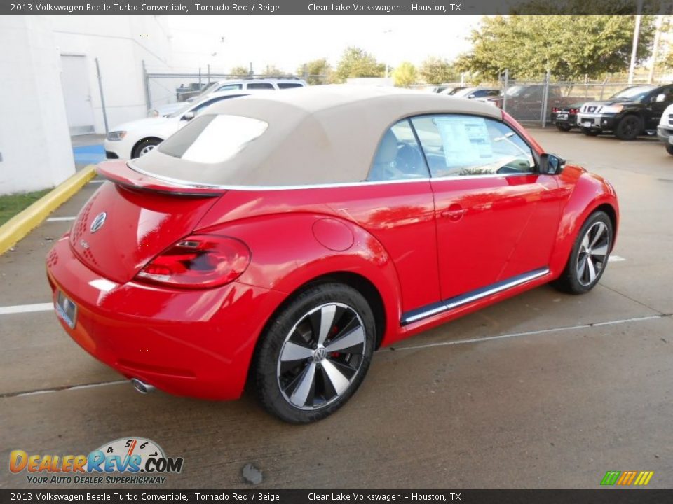 Tornado Red 2013 Volkswagen Beetle Turbo Convertible Photo #7