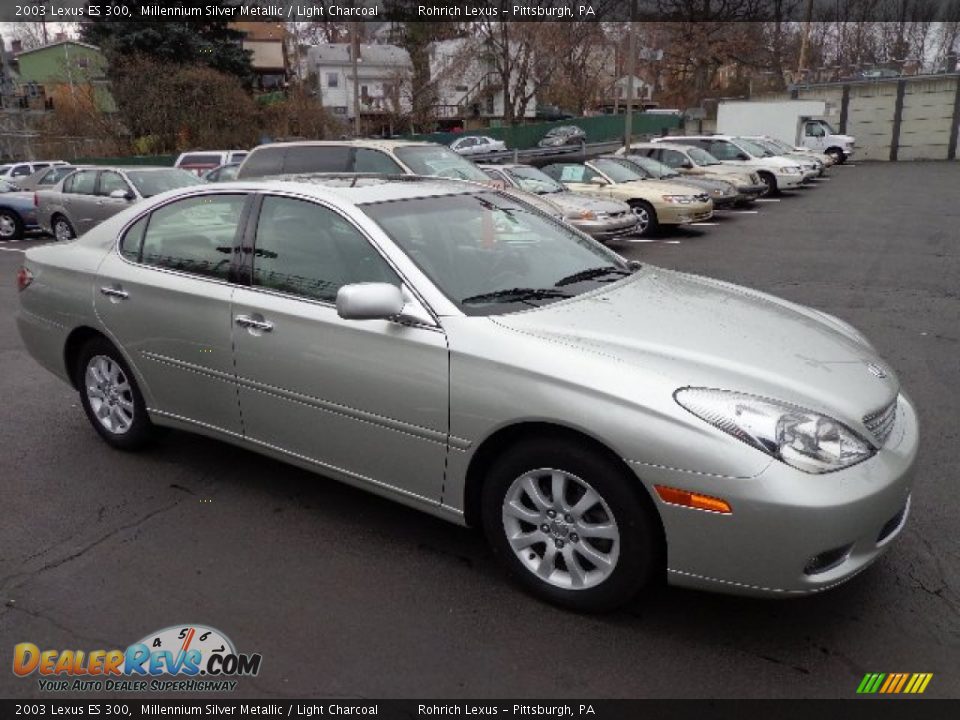 2003 Lexus ES 300 Millennium Silver Metallic / Light Charcoal Photo #3