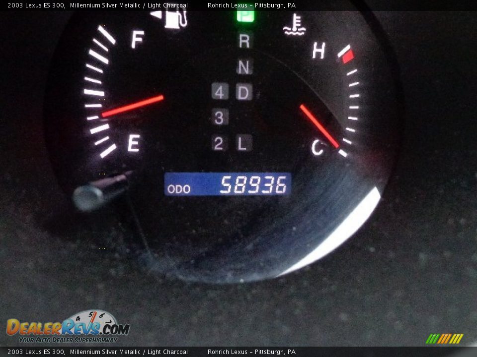 2003 Lexus ES 300 Millennium Silver Metallic / Light Charcoal Photo #8