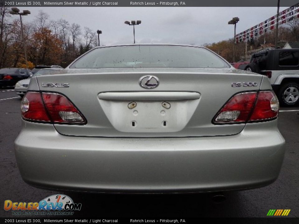 2003 Lexus ES 300 Millennium Silver Metallic / Light Charcoal Photo #10