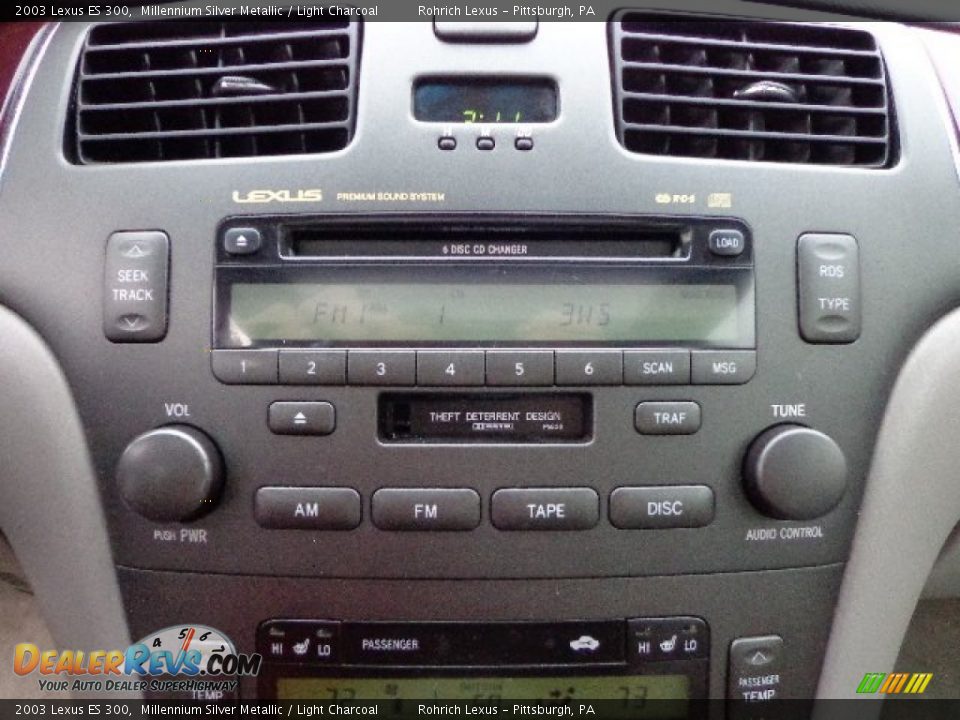 2003 Lexus ES 300 Millennium Silver Metallic / Light Charcoal Photo #19