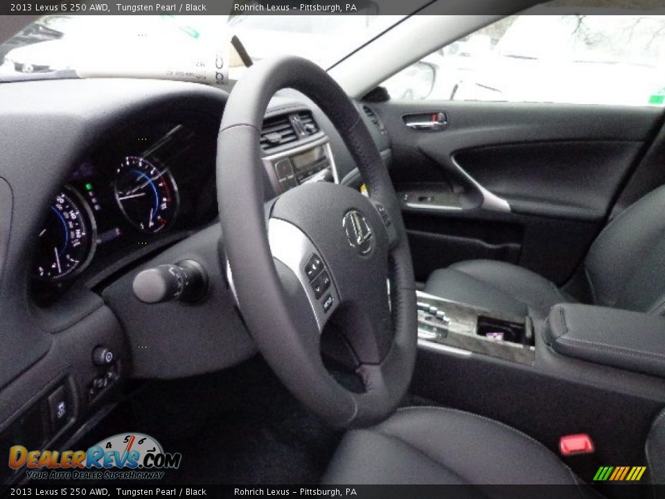 2013 Lexus IS 250 AWD Tungsten Pearl / Black Photo #17