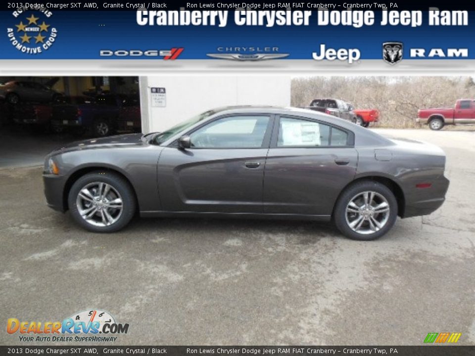 2013 Dodge Charger SXT AWD Granite Crystal / Black Photo #1