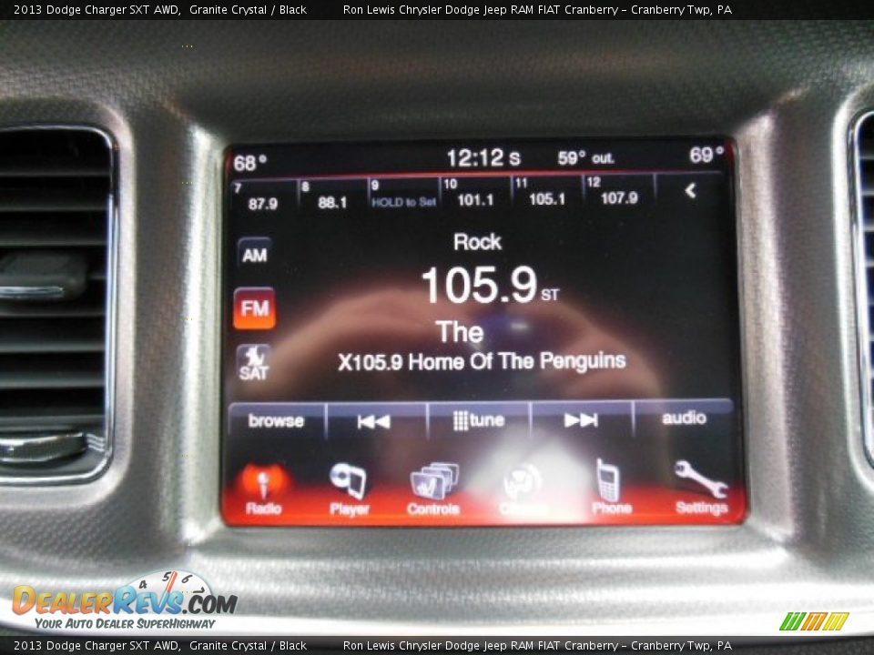 2013 Dodge Charger SXT AWD Granite Crystal / Black Photo #16
