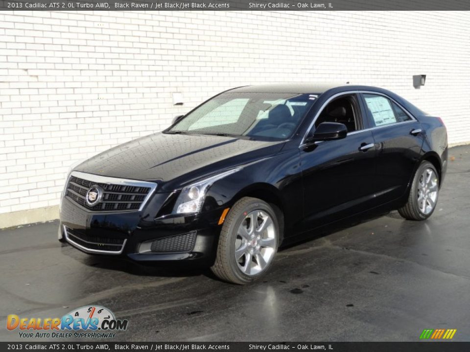 2013 Cadillac ATS 2.0L Turbo AWD Black Raven / Jet Black/Jet Black Accents Photo #1