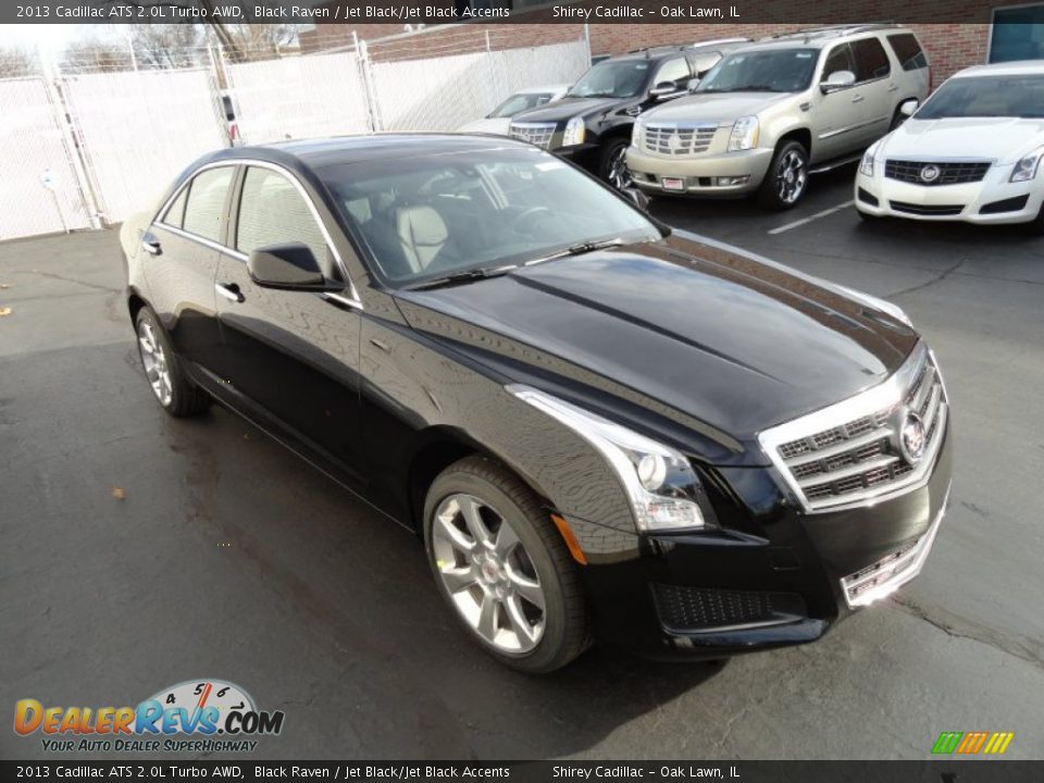 2013 Cadillac ATS 2.0L Turbo AWD Black Raven / Jet Black/Jet Black Accents Photo #3