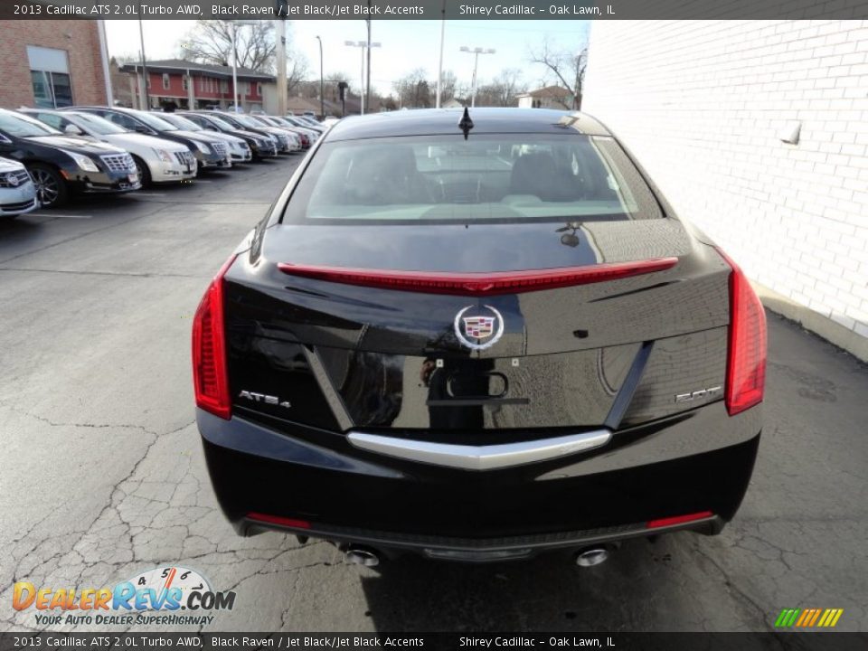 2013 Cadillac ATS 2.0L Turbo AWD Black Raven / Jet Black/Jet Black Accents Photo #5