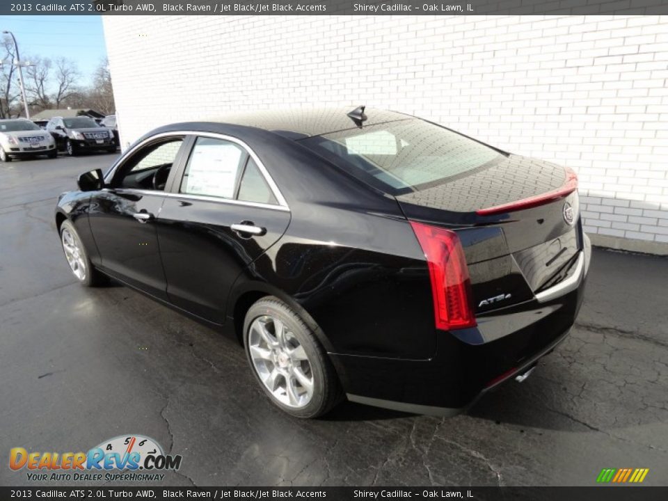 2013 Cadillac ATS 2.0L Turbo AWD Black Raven / Jet Black/Jet Black Accents Photo #6