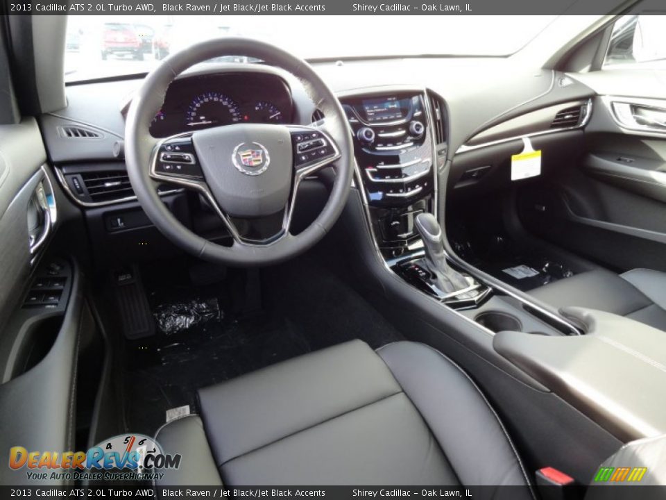 Jet Black/Jet Black Accents Interior - 2013 Cadillac ATS 2.0L Turbo AWD Photo #12