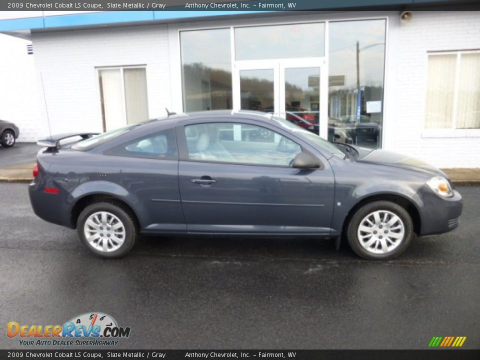 Slate Metallic 2009 Chevrolet Cobalt LS Coupe Photo #7