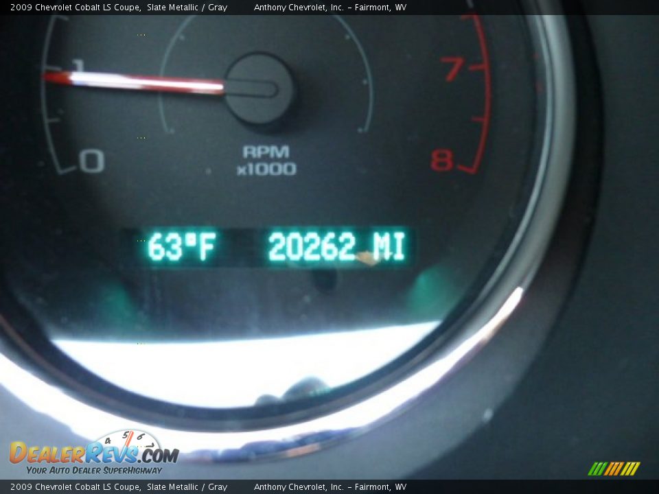 2009 Chevrolet Cobalt LS Coupe Slate Metallic / Gray Photo #20