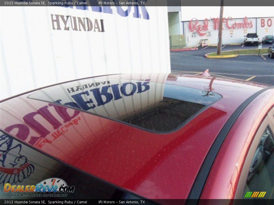 2013 Hyundai Sonata SE Sparkling Ruby / Camel Photo #5