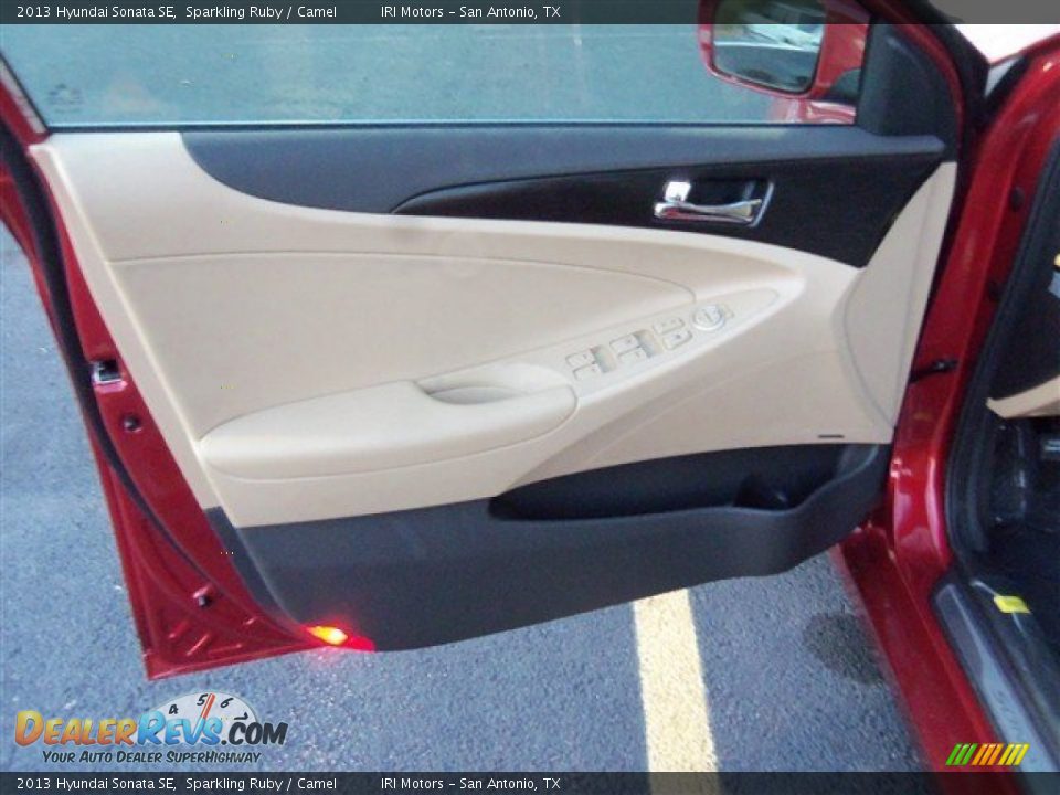 2013 Hyundai Sonata SE Sparkling Ruby / Camel Photo #9