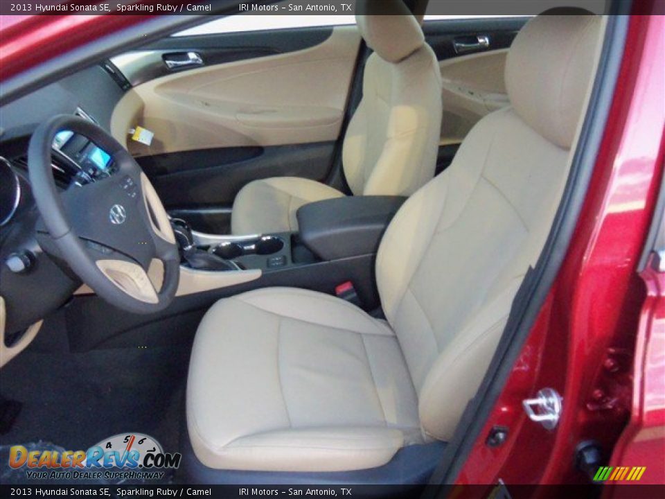 2013 Hyundai Sonata SE Sparkling Ruby / Camel Photo #11