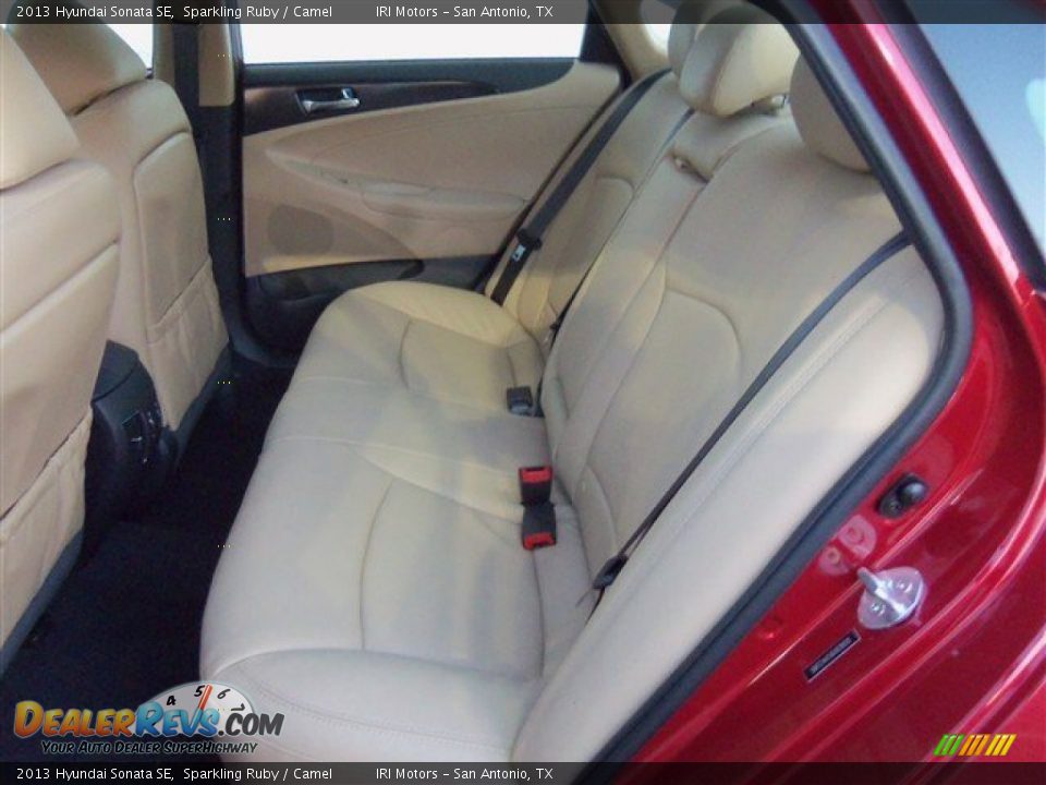 2013 Hyundai Sonata SE Sparkling Ruby / Camel Photo #13