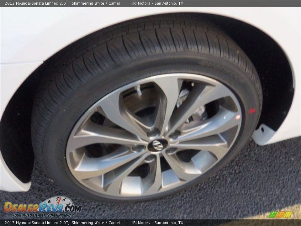 2013 Hyundai Sonata Limited 2.0T Shimmering White / Camel Photo #3