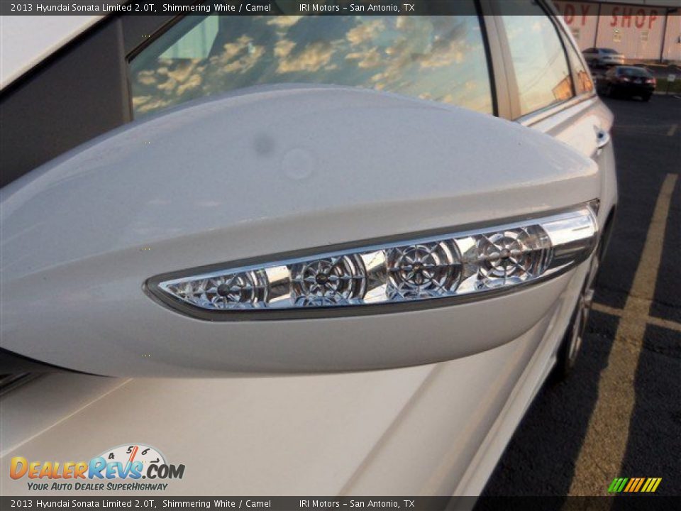 2013 Hyundai Sonata Limited 2.0T Shimmering White / Camel Photo #4