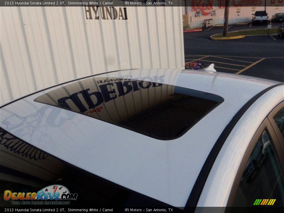 2013 Hyundai Sonata Limited 2.0T Shimmering White / Camel Photo #5