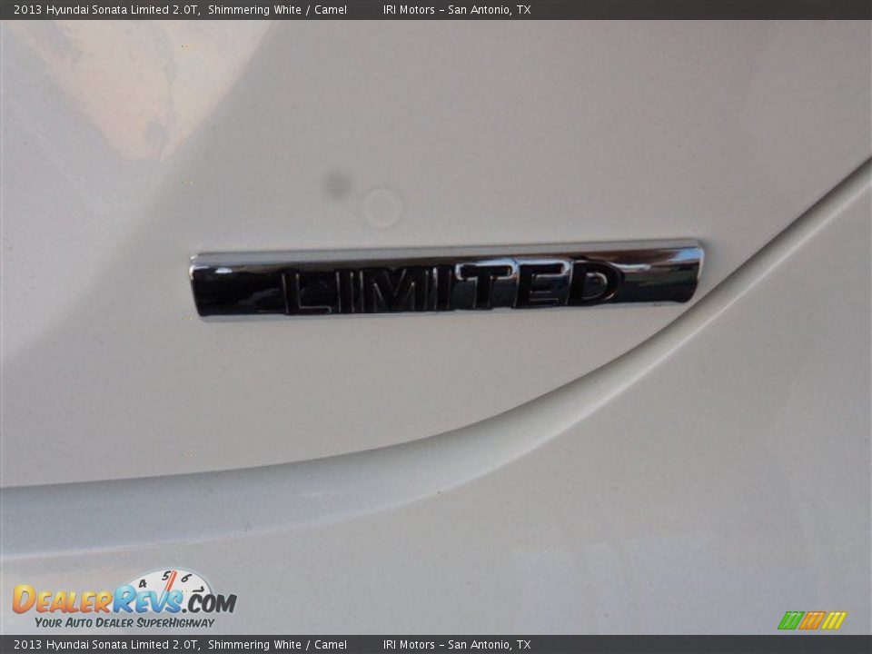 2013 Hyundai Sonata Limited 2.0T Shimmering White / Camel Photo #9
