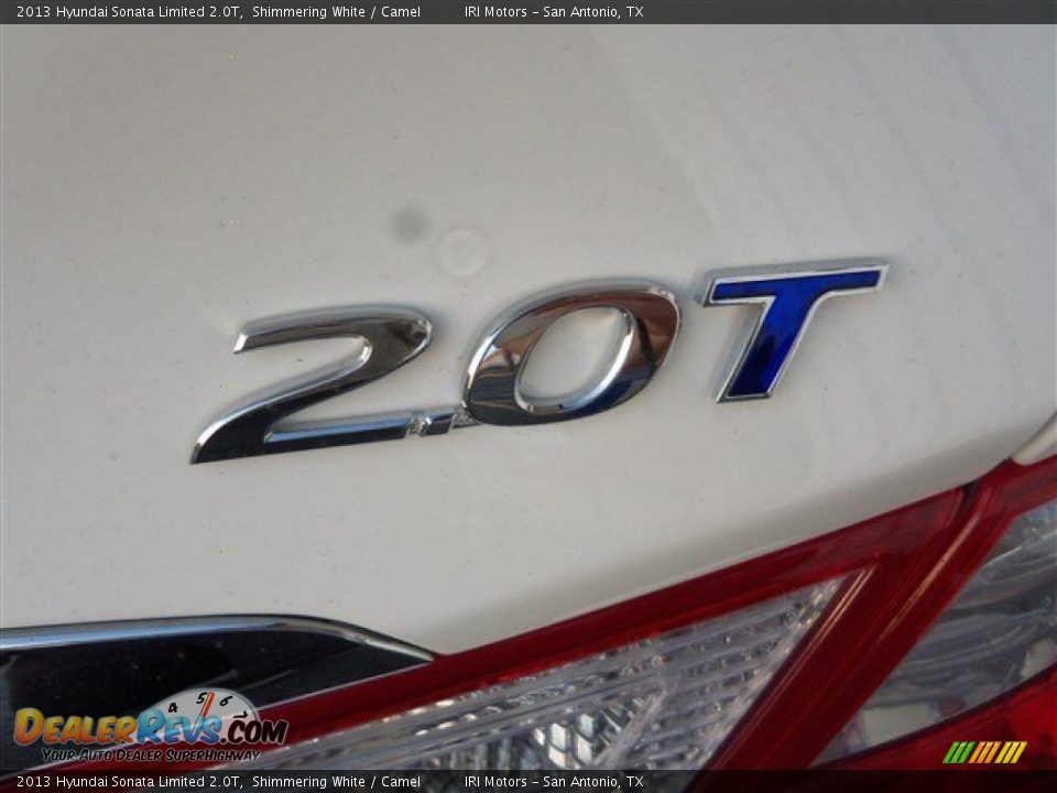 2013 Hyundai Sonata Limited 2.0T Shimmering White / Camel Photo #10