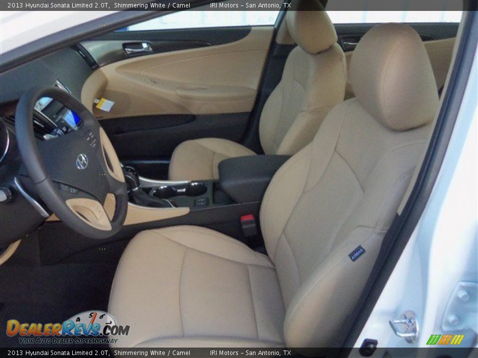 2013 Hyundai Sonata Limited 2.0T Shimmering White / Camel Photo #13