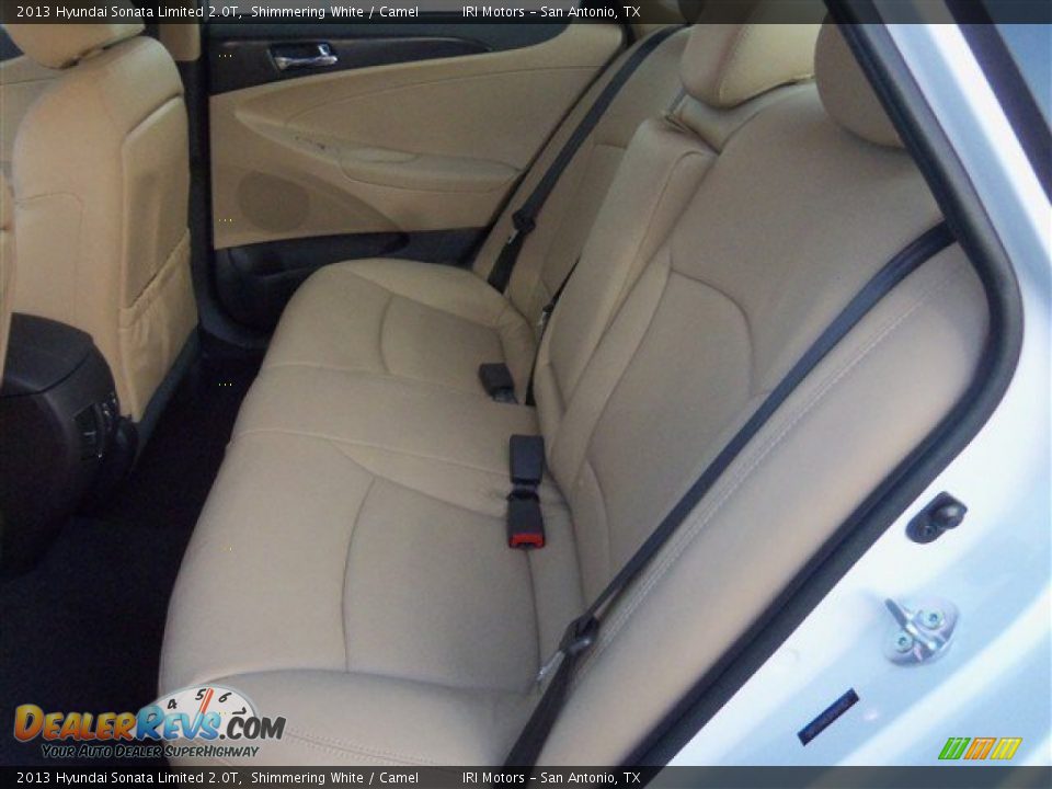 2013 Hyundai Sonata Limited 2.0T Shimmering White / Camel Photo #15