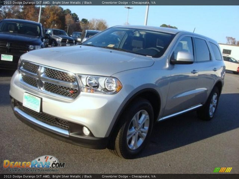 2013 Dodge Durango SXT AWD Bright Silver Metallic / Black Photo #1