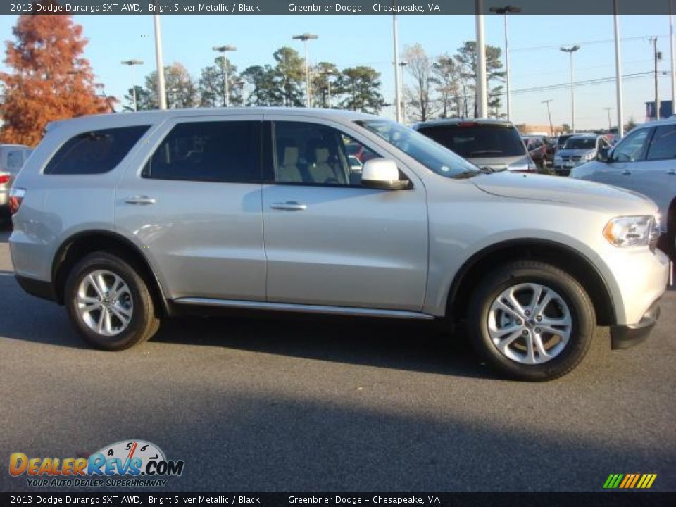 2013 Dodge Durango SXT AWD Bright Silver Metallic / Black Photo #2