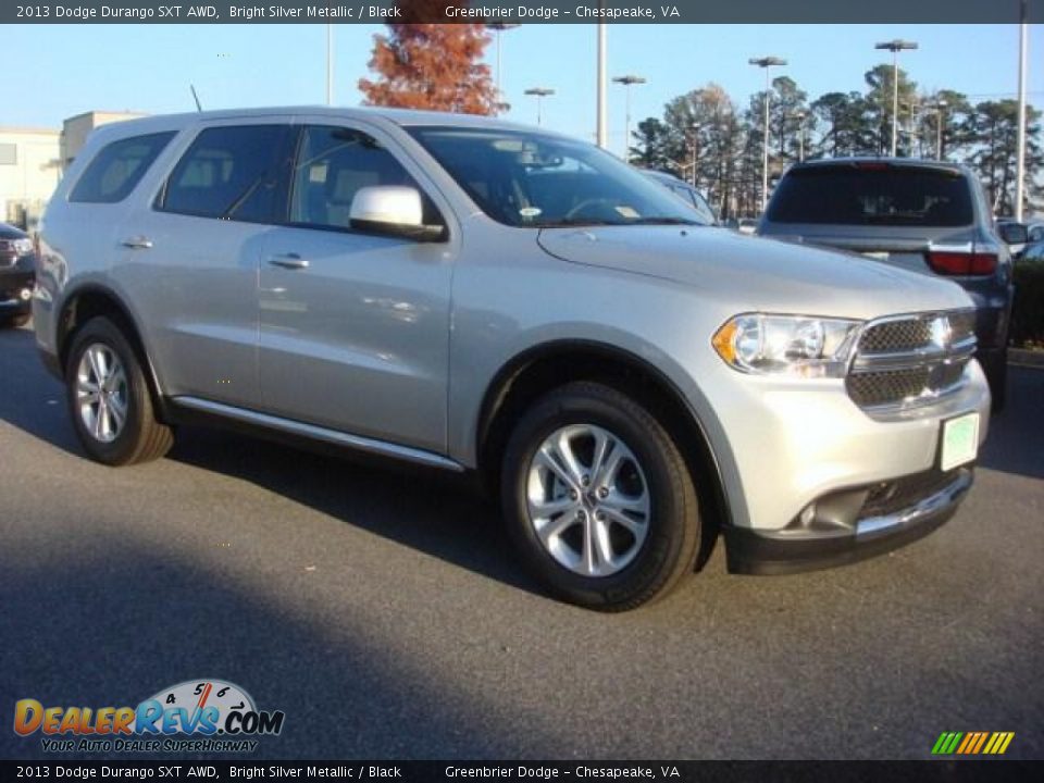 2013 Dodge Durango SXT AWD Bright Silver Metallic / Black Photo #3