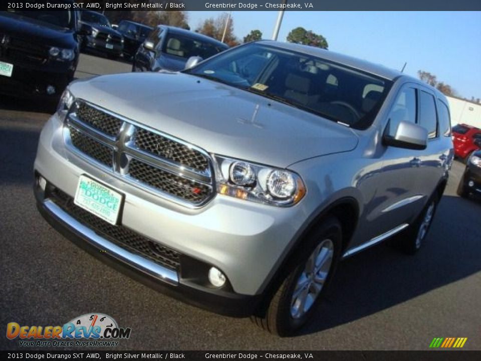 2013 Dodge Durango SXT AWD Bright Silver Metallic / Black Photo #4