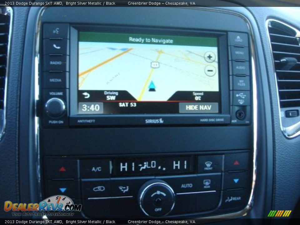 2013 Dodge Durango SXT AWD Bright Silver Metallic / Black Photo #9