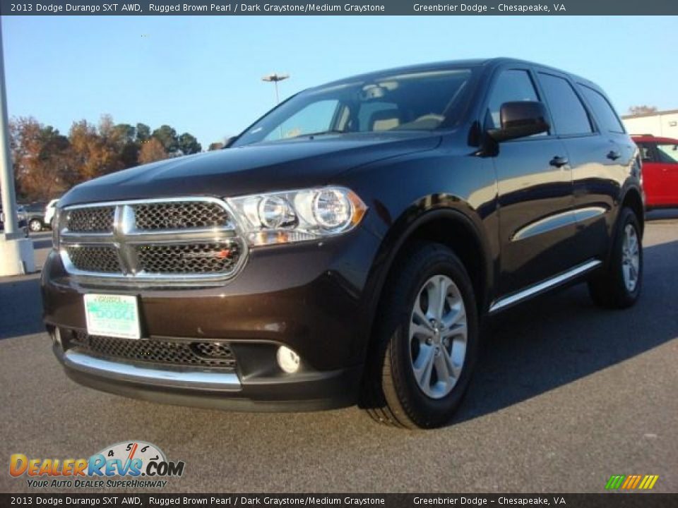 2013 Dodge Durango SXT AWD Rugged Brown Pearl / Dark Graystone/Medium Graystone Photo #1