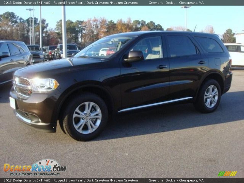 2013 Dodge Durango SXT AWD Rugged Brown Pearl / Dark Graystone/Medium Graystone Photo #2