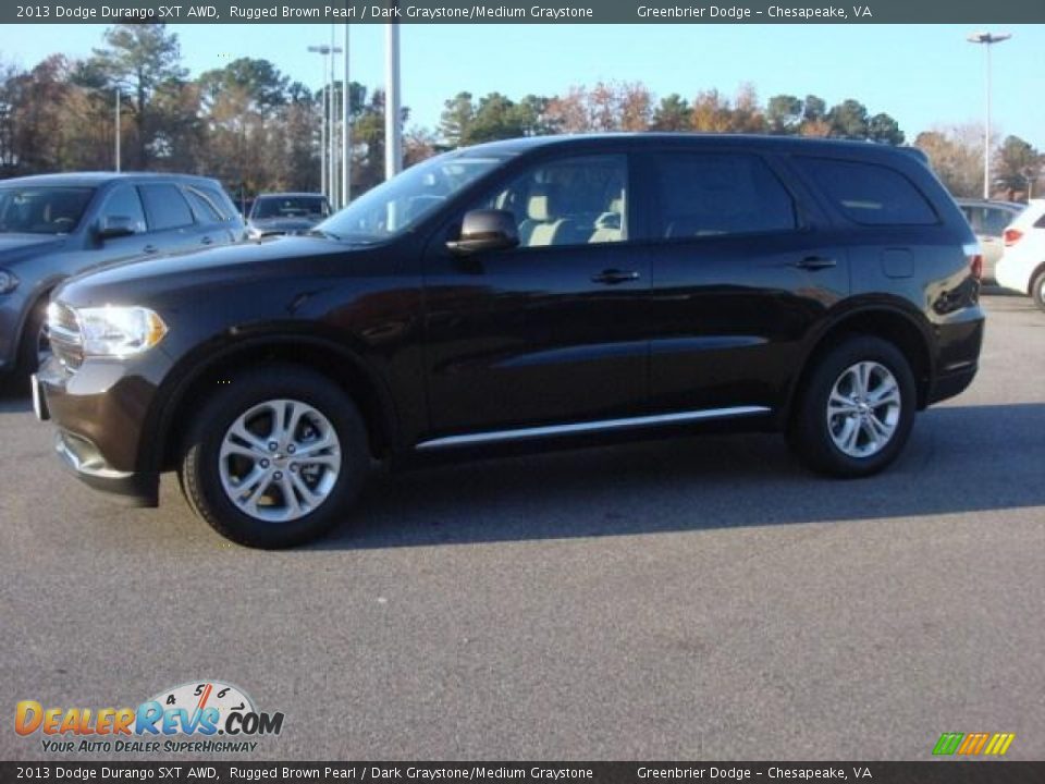 2013 Dodge Durango SXT AWD Rugged Brown Pearl / Dark Graystone/Medium Graystone Photo #3