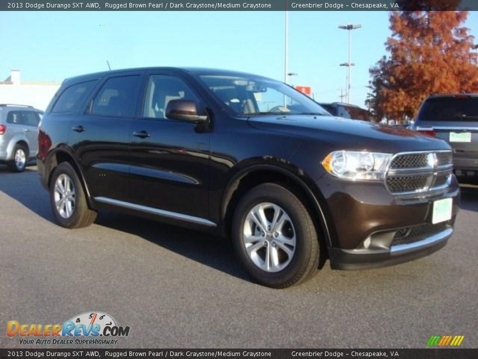 2013 Dodge Durango SXT AWD Rugged Brown Pearl / Dark Graystone/Medium Graystone Photo #4