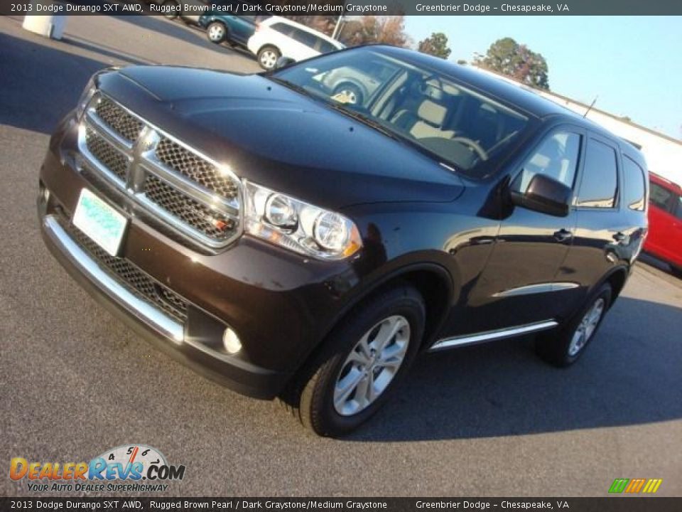 2013 Dodge Durango SXT AWD Rugged Brown Pearl / Dark Graystone/Medium Graystone Photo #5