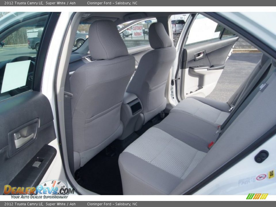 2012 Toyota Camry LE Super White / Ash Photo #12
