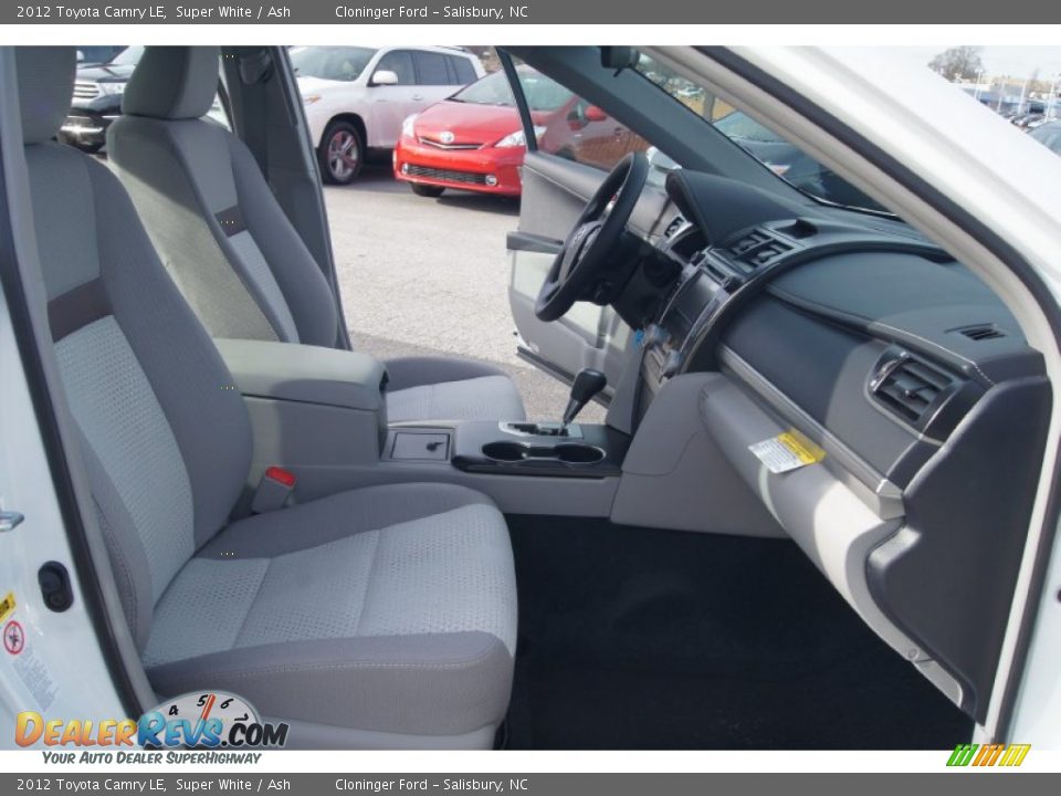 2012 Toyota Camry LE Super White / Ash Photo #15